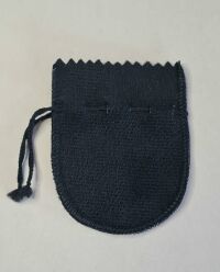 Imagem de Saquinho de Suede Preto 304 - P (6,5 x 8,0 cm) Pacote com 10 unidades